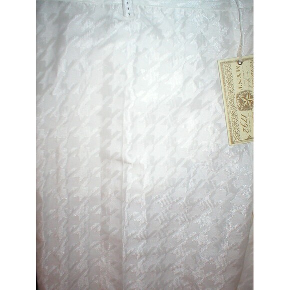 NWT $168 MYNT 1792 Womens Plus White Pants Office 24W Houndstooth 24 W Tall - Picture 8 of 9